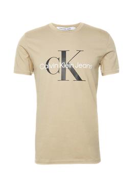 Camiseta Calvin Klein Seasonal Monogram Beige