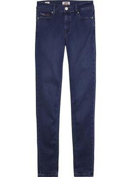 Pantalon Vaquero Tommy Jeans Nora Indigo Mujer