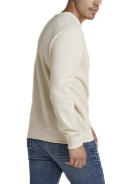 Sudadera G-Star Arrow Beige para Hombre