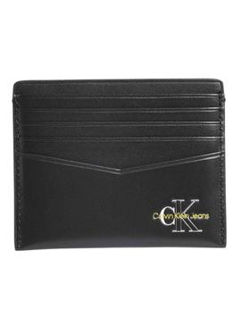 Tarjetero Calvin Klein Three Tone Negro Hombre