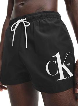 Bañador Calvin Klein Drawstring Negro para Hombre