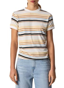 Camiseta Pepe Jeans Carrie Rayas Multi para Mujer