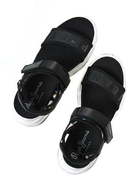 Sandalias Pepe Jeans Grub Zebra Negras para Mujer