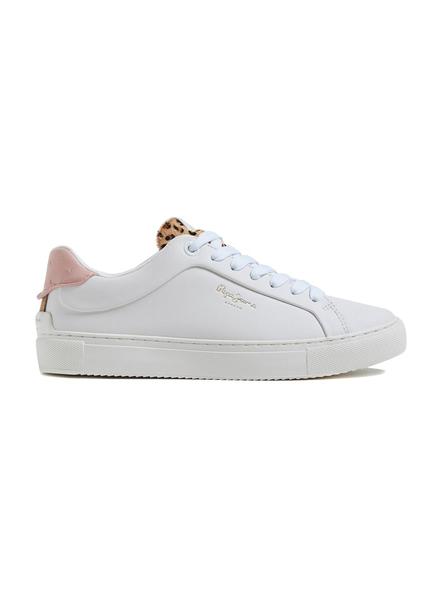 desmayarse Humedad compañero Zapatillas Pepe Jeans Adams Riga Blancas Mujer