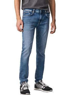 Pantalon Vaquero Pepe Jeans Finsbury Azul Hombre