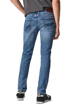 Pantalon Vaquero Pepe Jeans Finsbury Azul Hombre