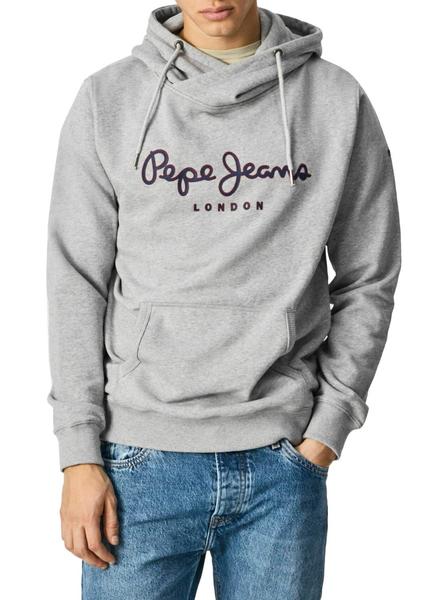 Pepe George Hoodie Gris Hombre