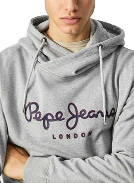 Sudadera Pepe Jeans George Hoodie Gris para Hombre