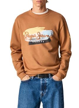 Sudadera Pepe Jeans Dawson Marron para Hombre