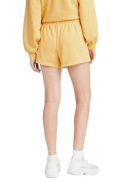 Short Levis Snack Natural Amarillo para Mujer