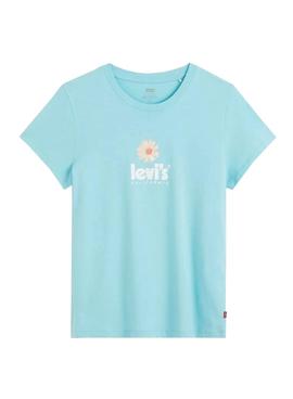 Camiseta Levis Perfect California Azul para Mujer