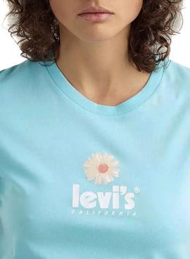 Camiseta Levis Perfect California Azul para Mujer