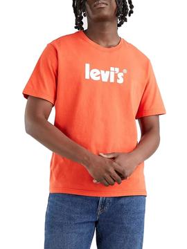 Camiseta Levis Relaxed Naranja para Hombre