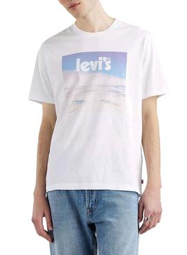 Camiseta Levis Relaxed California Blanca Hombre