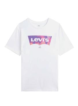 Camiseta Levis Graphic BW Palm Blanca para Hombre