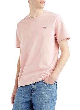 Camiseta Levis Original Housemark Rosa para Hombre