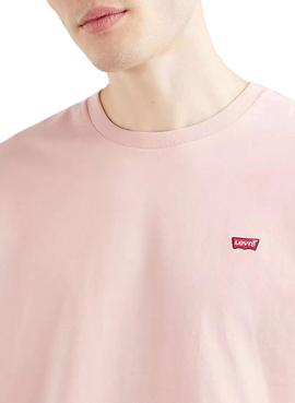 Camiseta Levis Original Housemark Rosa para Hombre