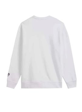 Sudadera Levis Relaxed Graphic Sum Blanca Hombre