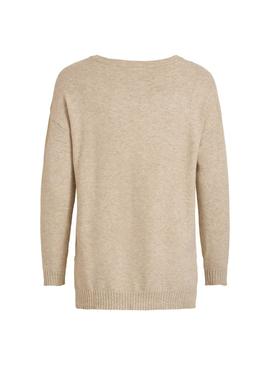 Jersey Vila Ril Beige para Mujer