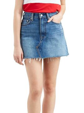 Falda Levis Deconstructed Azul Mujer