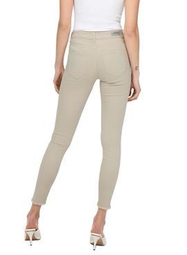 Pantalon Vaquero Only Blush Gris para Mujer