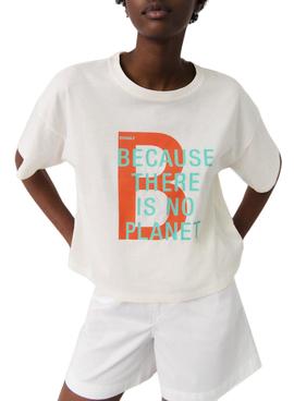 Camiseta Ecoalf Bib Blanco para Mujer