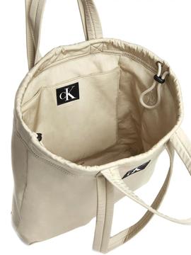 Bolso Calvin Klein City Square Beige para Mujer