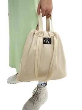 Bolso Calvin Klein City Square Beige para Mujer