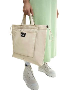 Bolso Calvin Klein City Square Beige para Mujer