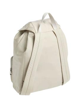 Mochila Calvin Klein City Solapa Beige para Mujer