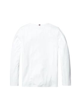 Camiseta Tommy Hilfiger CN KNIT Blanco