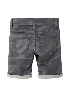 Bermuda Vaquera Name It Theo Tayson Camo Gris Niño