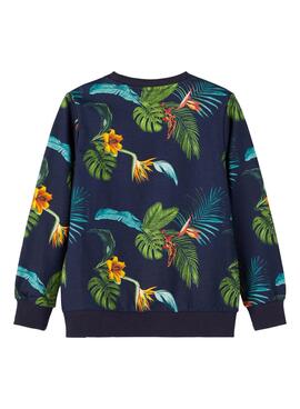 Sudadera Name It Fotobias Tropical Marino Niño