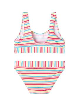 Bikini Name It Zipe Rayas Multicolor para Niña