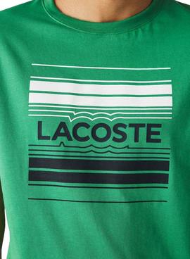 Camiseta Lacoste TH0851 Verde para Hombre