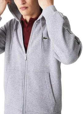 Chaqueta Chandal Lacoste SH1209 Gris para Hombre