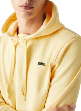 Sudadera Lacoste SH1527 Amarilla para Hombre 