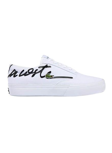 Zapatillas Lacoste Hombre Men'S Jump Serve Lace Canvas Logo Signature  Sneakers