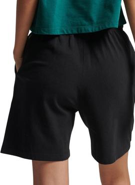 Short Superdry Code Core Sport Negro para Mujer