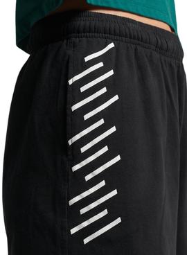 Short Superdry Code Core Sport Negro para Mujer