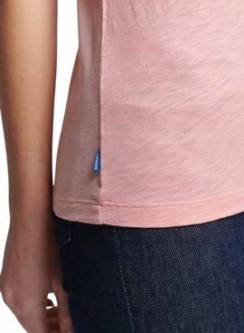 Camiseta Superdry Studios Bolsillo Rosa para Mujer