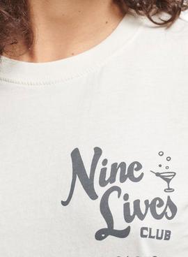 Camiseta Superdry Vintage Lines Blanca para Mujer