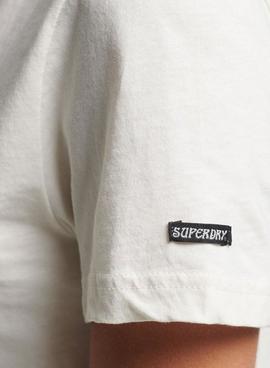 Camiseta Superdry Vintage Lines Blanca para Mujer