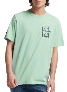 Camiseta Superdry Vintage Ranchero Verde Hombre