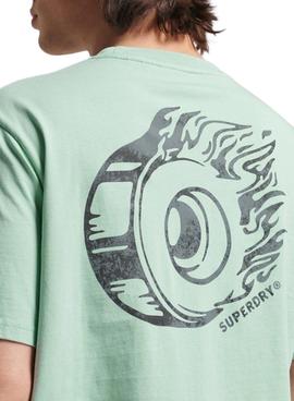 Camiseta Superdry Vintage Ranchero Verde Hombre