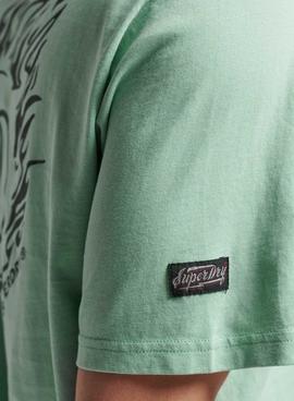 Camiseta Superdry Vintage Ranchero Verde Hombre