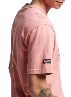 Camiseta Superdry Vintage Ranchero Rosa Hombre