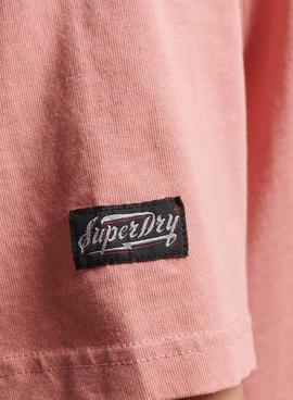 Camiseta Superdry Vintage Ranchero Rosa Hombre