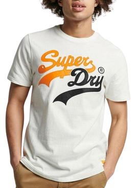 Camiseta Superdry Vintage Interest Blanca Hombre