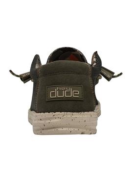 Zapatos Hey Dude Wally Sox Verde Para Hombre